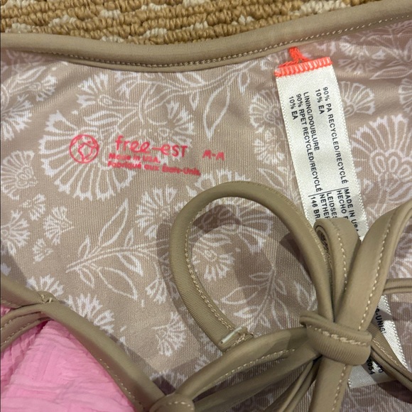 Free People free-est Amber One Piece Swimsuit in Pink SZ M NWOT - Picture 5 of 6